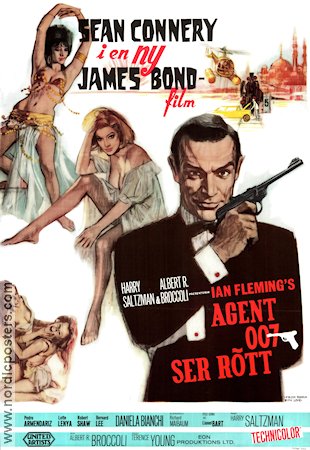 Agent 007 ser r�tt (1963) Poster 70x100cm Sean Connery/Daniela Bianchi/Terence Young