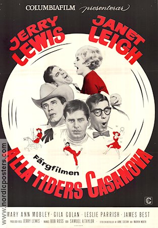 Alla tiders Casanova (1966) Poster 70x100cm Jerry Lewis/Janet Leigh