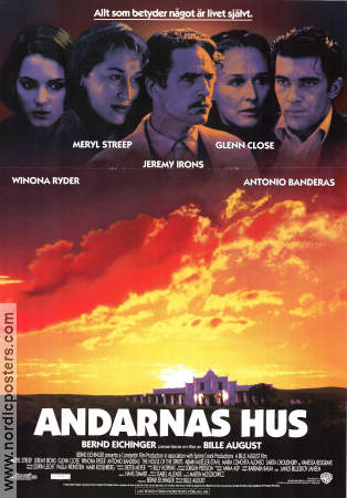 Andarnas hus (1993) Poster 70x100cm Meryl Streep/Jeremy Irons/Bille August