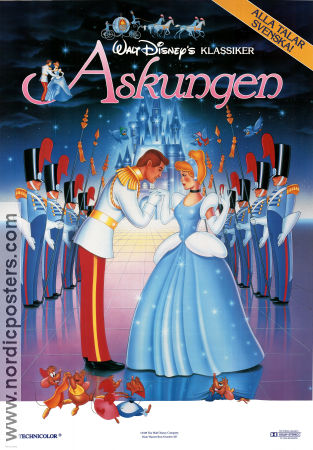 Askungen (1950) Poster 70x100cm Animation