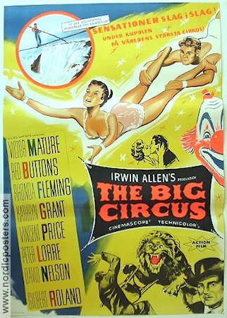 The Big Circus (1959) Poster 70x100cm Victor Mature/Peter Lorre