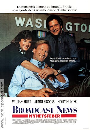 Broadcast News (1987) Poster 70x100cm William Hurt/Holly Hunter