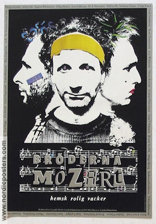 Br�derna Mozart (1986) Poster Etienne Glaser/Philip Zand�n/Henry Bronett