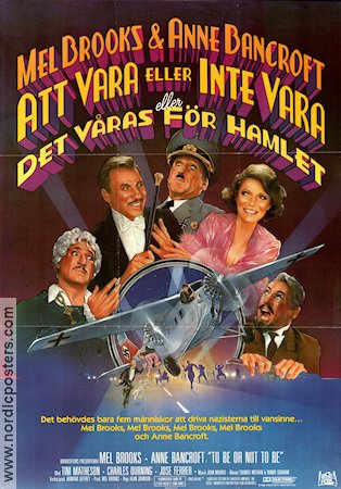 Det v�ras f�r Hamlet (1983) Poster 70x100cm Mel Brooks/Anne Bancroft