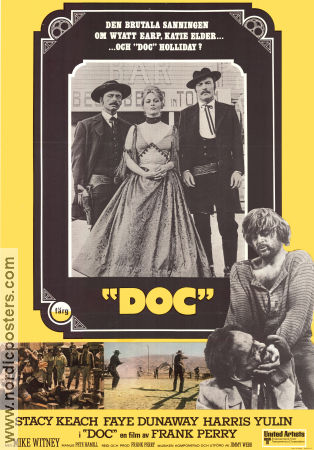 Doc (1972) Poster 70x100cm Stacy Keach/Faye Dunaway