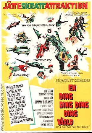 En ding ding ding ding v�rld (1964) Poster 70x100cm Spencer Tracy/Mickey Rooney/Peter Falk