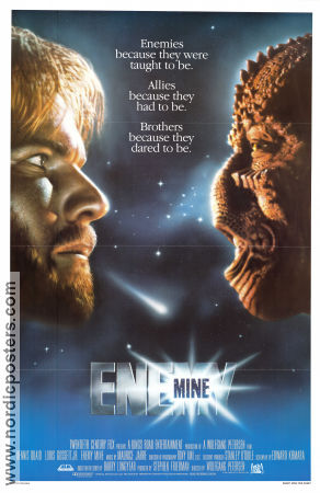 Enemy Mine (1985) Poster 68x102cm USA B Dennis Quaid