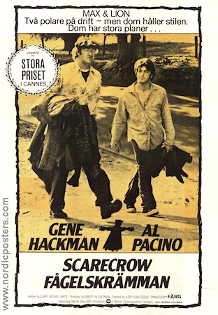 F�gelskr�mman (1973) Poster 70x100cm Gene Hackman/Al Pacino