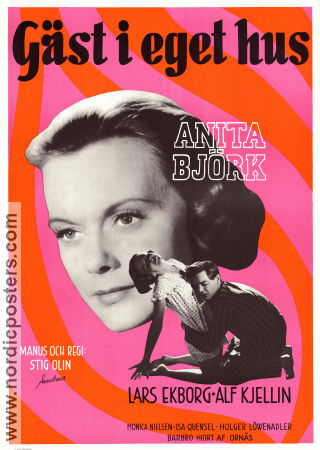 G�st i eget hus (1957) Poster 70x100cm Anita Bj�rk/Lars Ekborg/Stig Olin