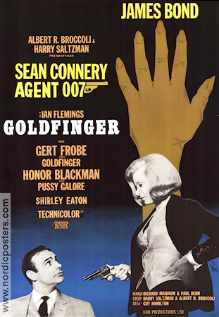 Goldfinger (1964) Poster 70x100cm Sean Connery/Honor Blackman/Gert Fr�be