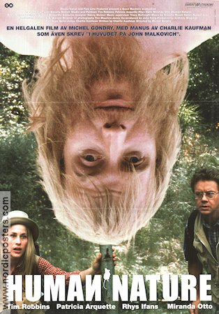 Human Nature (2001) Poster 70x100cm Rhys Ifans/Tim Robbins/Patricia Arquette/Charlie Kaufman/Michel Gondry