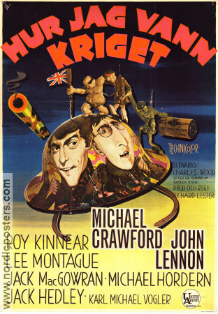 Hur jag vann kriget (1967) Poster 70x100cm John Lennon/Beatles/Michael Crawford/Roy Kinnear/Richard Lester