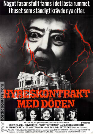Hyreskontrakt med d�den (1978) Poster 70x100cm Karen Black/Bette Davis