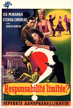 I colpevoli (1957) Poster 35x50cm Belgium Isa Miranda