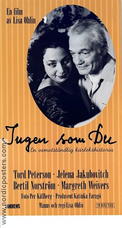 Ingen som du (1994) Poster 30x70cm Lisa Ohlin/Tord Peterson