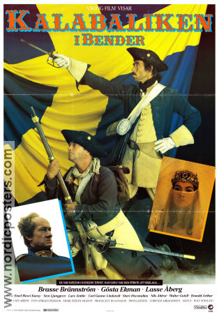 Kalabaliken i Bender (1983) Poster 70x100cm Lasse �berg/Brasse Br�nnstr�m/G�sta Ekman