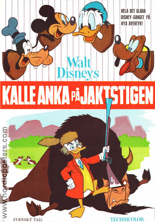 Kalle Anka p� jaktstigen (1965) Poster 70x100cm Kalle Anka/Einar Lagerwall art