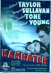 Kamrater (1938) Poster 70x100cm Robert Taylor/Margaret Sullivan