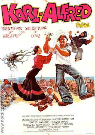 Karl-Alfred (1980) Poster 70x100cm Robert Altman/Robin Williams/Shelley Duvall
