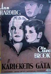 K�rlekens g�ta (1934) Poster 70x100cm Clive Brooks/Ann Harding