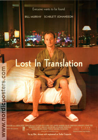 Lost in Translation (2003) Poster 70x100cm Bill Murray/Scarlett Johansson/Sofia Coppola