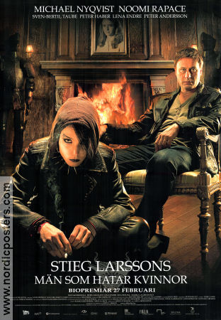 M�n som hatar kvinnor (2009) Poster 70x100cm Michael Nyqvist/Noomi Rapace/Stieg Larsson/Milleniumtrilogin