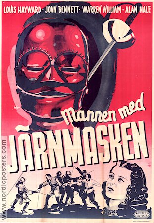 Mannen med j�rnmasken (1939) Poster 70x100cm Louis Hayward/Joan Bennett/James Whale/Alexander Dumas