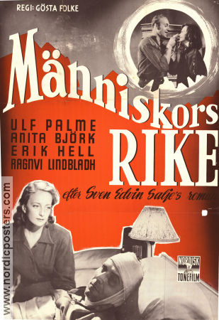 M�nniskors rike (1949) Poster 70x100cm B Ulf Palme/Anita Bj�rk/Sven Edvin Salje