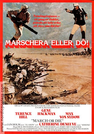 Marschera eller d� (1977) Poster 70x100cm Terence Hill/Gene Hackman/Max von Sydow