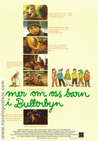 Mer om oss barn i Bullerbyn (1987) Poster 70x100cm Astrid Lindgren/Lasse Hallstr�m/Ilon Wikland art