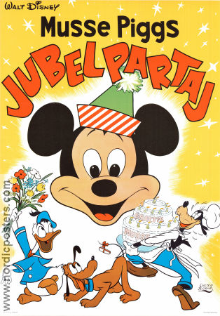 Musse Piggs jubelpartaj (1970) Poster 70x100cm Musse Pigg/Mickey Mouse