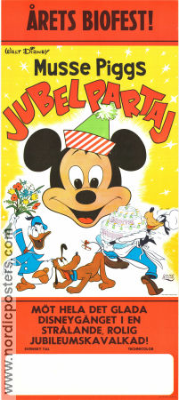Musse Piggs jubelpartaj (1970) Poster 30x70cm Musse Pigg/Mickey Mouse