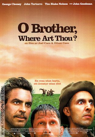 O Brother Where Art Thou (2000) Poster 70x100cm George Clooney/John Turturro/Joel Ethan Coen