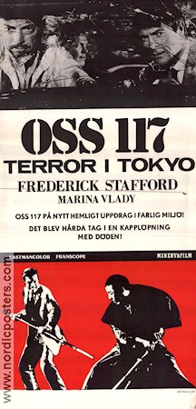 OSS 117 terror i Tokyo (1967) Poster 30x70cm Frederick Stafford