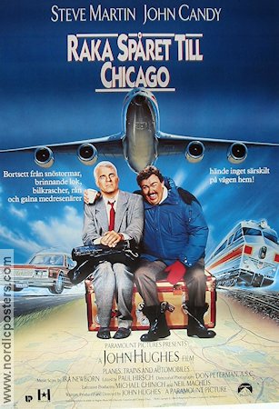 Raka sp�ret till Chicago (1988) Poster 70x100cm Steve Martin/John Candy/John Hughes
