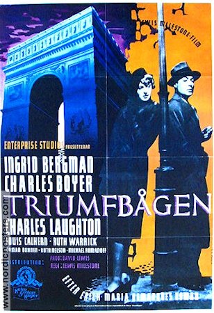 Triumfb�gen (1949) Poster 70x100cm Ingrid Bergman/Charles Boyer