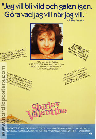 Shirley Valentine (1989) Poster 70x100cm Pauline Collins/Tom Conti