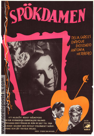 Sp�kdamen (1945) Poster 70x100cm Delia Garces/Argentina