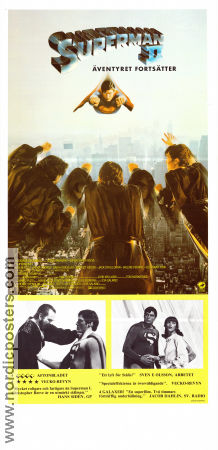 Superman 2 (1980) Poster 30x70cm Christopher Reeve/Gene Hackman/St�lmannen
