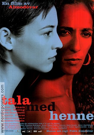 Tala med henne (2002) Poster 70x100cm Pedro Almodovar/Javier Camara/Leonor Watling