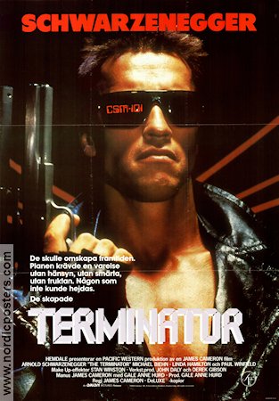 Terminator (1984) Poster 70x100cm Arnold Schwarzenegger/James Cameron/Michael Biehn/Linda Hamilton
