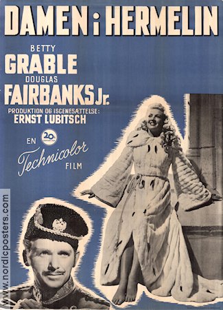That Lady in Ermine (1948) Poster 62x84cm Denmark Betty Grable/Douglas Fairbanks Jr/Ernst Lubitsch