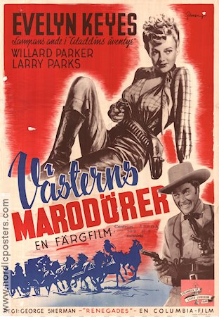 V�sterns marod�rer (1946) Poster 70x100cm Evelyn Keyes/Willard Parker