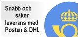 Postas med Posten och DHL