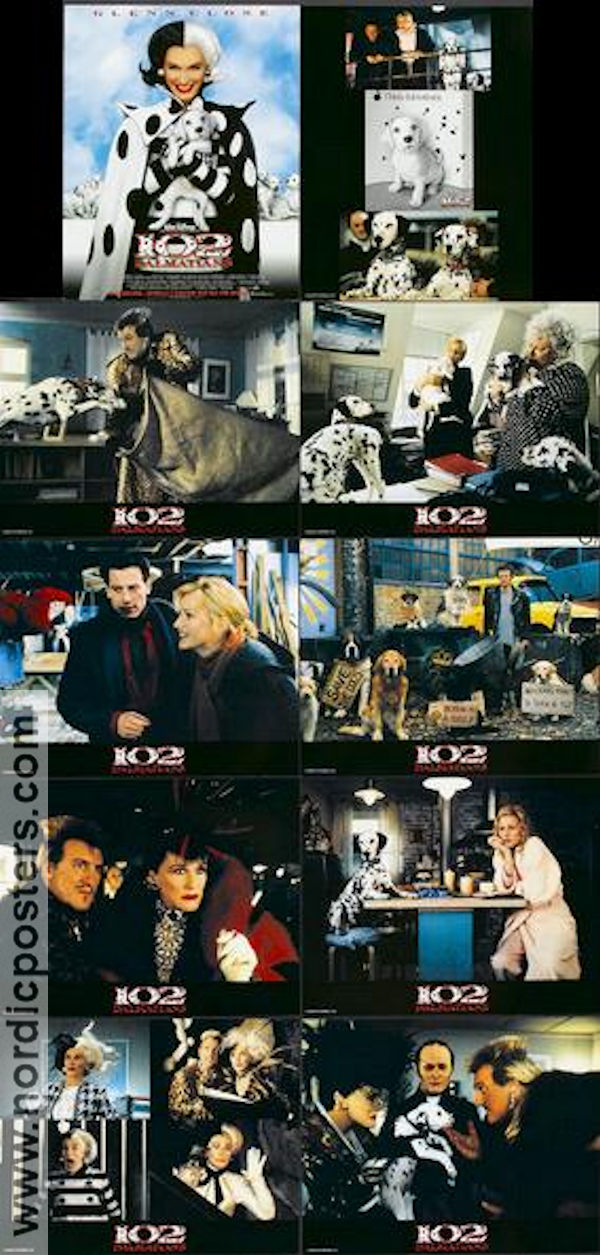 102 Dalmatians 2000 lobbykort Glenn Close