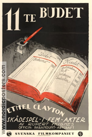 11te budet 1919 poster Ethel Clayton Robert G Vignola