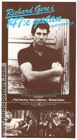 147:e gatan 1978 poster Richard Gere Paul Sorvino Robert Mulligan Gäng