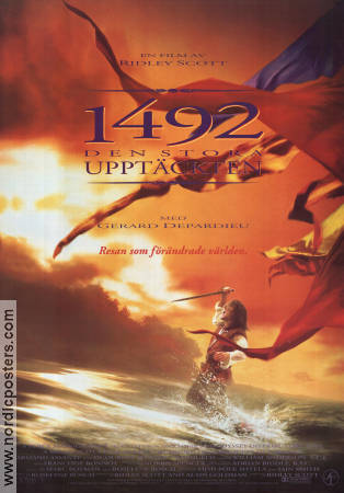 1492 1992 poster Gerard Depardieu Sigourney Weaver Armand Assante Ridley Scott