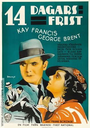 14 dagars frist 1935 poster Kay Francis George Brent