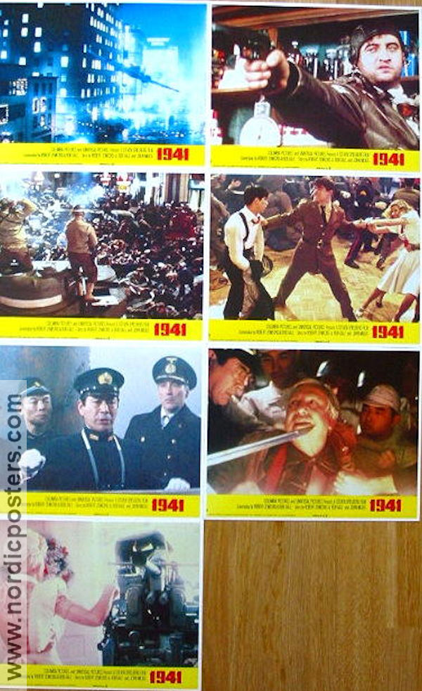 1941 1979 lobbykort John Belushi Dan Aykroyd Treat Williams Steven Spielberg Krig Flyg